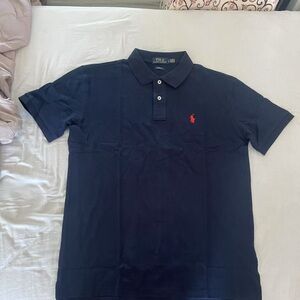 Polo Ralph Lauren Shirt Mens Navy Blue Short Sleeve Polo,new without tag size L